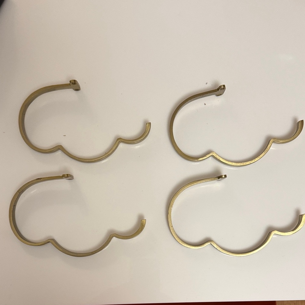 Anthropologie Constance Curtain tie backs brass